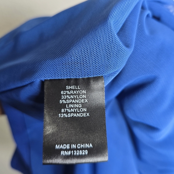 h:ours Crawley Mini Navy Dress Size XS Asymmetric Mini‎ One Sleeve Cocktail Mini - Picture 10 of 10